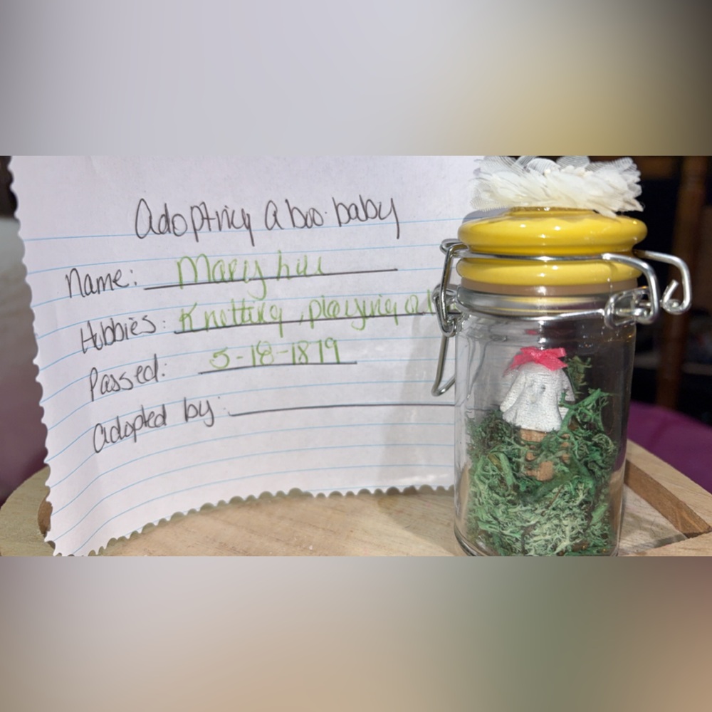 Decorative Jar with Yellow Lid and Green Accents